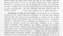 Ustanovitev podružnice Rob leta 1909